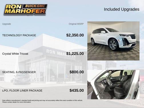 Crystal White Tricoat 2024 Cadillac XT6 Premium Luxury AWD