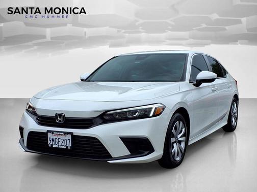Platinum White Pearl 2022 Honda Civic LX