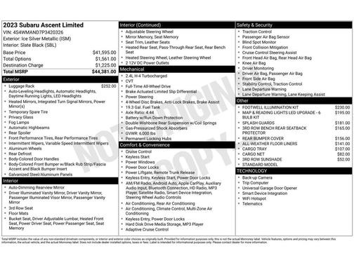 2023 Subaru Ascent Limited