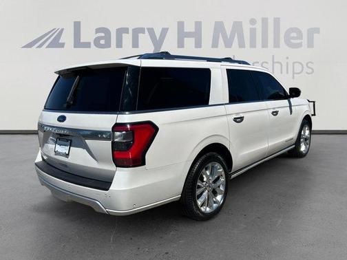 White Platinum Tri-Coat 2019 Ford Expedition Max Platinum