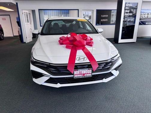 White 2026 Hyundai ELANTRA HEV Blue