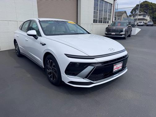 White 2026 Hyundai SONATA Hybrid Blue