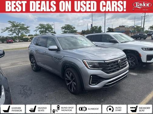 Silver Bird Metallic 2024 Volkswagen Atlas 2.0T SEL Premium R-Line