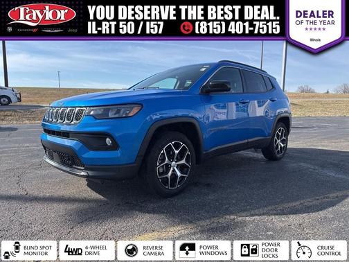 Hydro Blue Pearlcoat 2024 Jeep Compass Latitude