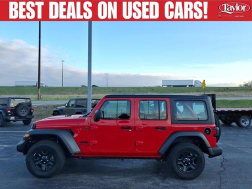 Firecracker Red Clearcoat 2025 Jeep Wrangler Sport