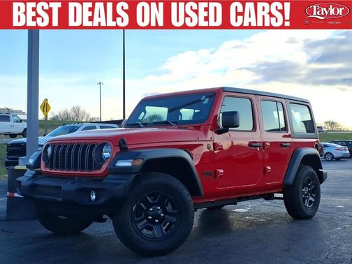 Firecracker Red Clearcoat 2025 Jeep Wrangler Sport