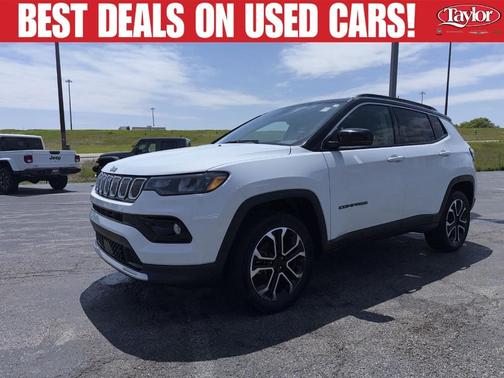 Bright White Clearcoat 2022 Jeep Compass Limited