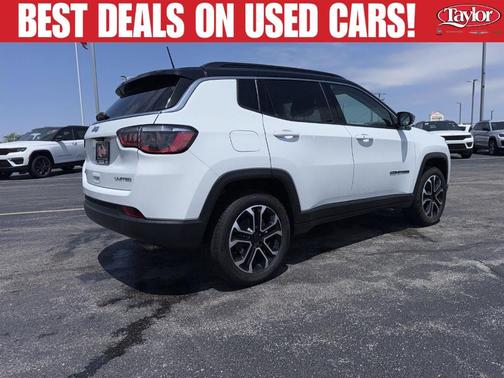 Bright White Clearcoat 2022 Jeep Compass Limited
