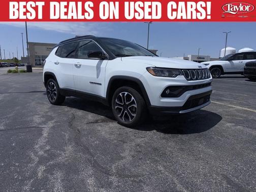 Bright White Clearcoat 2022 Jeep Compass Limited
