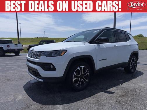 Bright White Clearcoat 2022 Jeep Compass Limited
