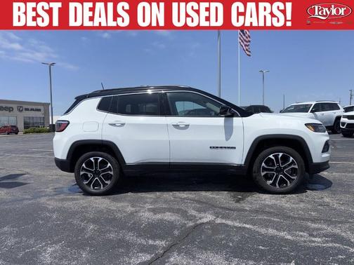 Bright White Clearcoat 2022 Jeep Compass Limited