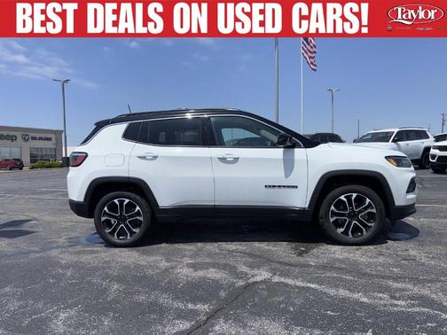 Bright White Clearcoat 2022 Jeep Compass Limited