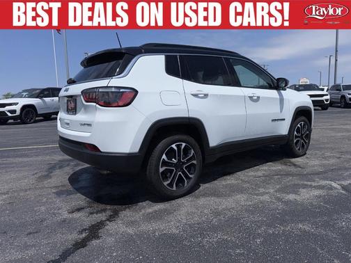 Bright White Clearcoat 2022 Jeep Compass Limited