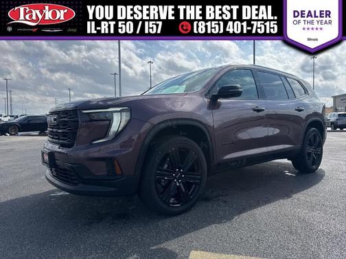 Crystal Metallic 2025 GMC Acadia Elevation