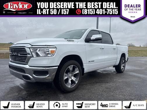 Bright White Clearcoat 2024 RAM 1500 Laramie