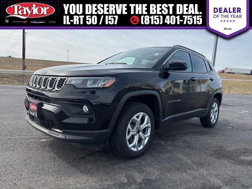 Diamond Black 2025 Jeep Compass Latitude
