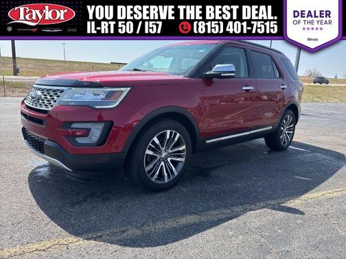 Ruby Red 2017 Ford Explorer Platinum