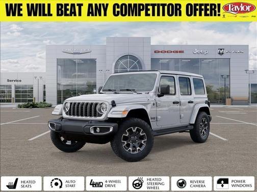 Bright White Clearcoat 2025 Jeep Wrangler Sahara