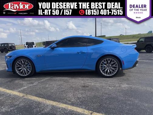 Grabber Blue 2024 Ford Mustang GT Premium
