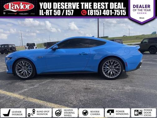 Grabber Blue 2024 Ford Mustang GT Premium