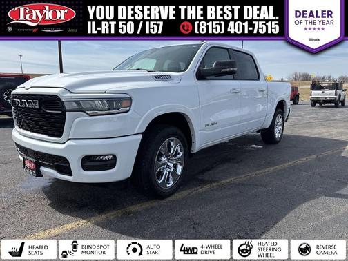Bright White Clearcoat 2025 RAM 1500 Big Horn/Lone Star