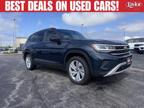 Tourmaline Blue Metallic 2023 Volkswagen Atlas 3.6L SE w/Technology