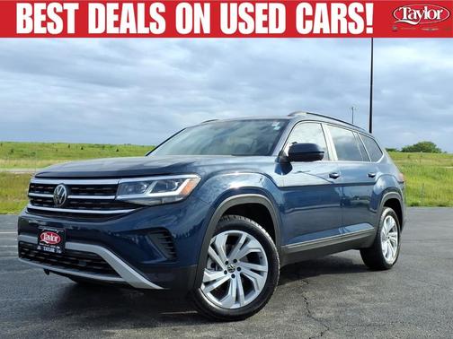 Tourmaline Blue Metallic 2023 Volkswagen Atlas 3.6L SE w/Technology