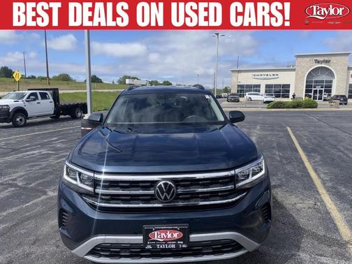 Tourmaline Blue Metallic 2023 Volkswagen Atlas 3.6L SE w/Technology