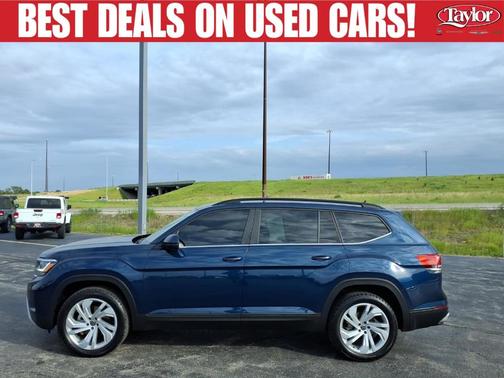 Tourmaline Blue Metallic 2023 Volkswagen Atlas 3.6L SE w/Technology