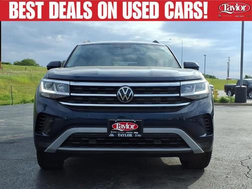 Tourmaline Blue Metallic 2023 Volkswagen Atlas 3.6L SE w/Technology