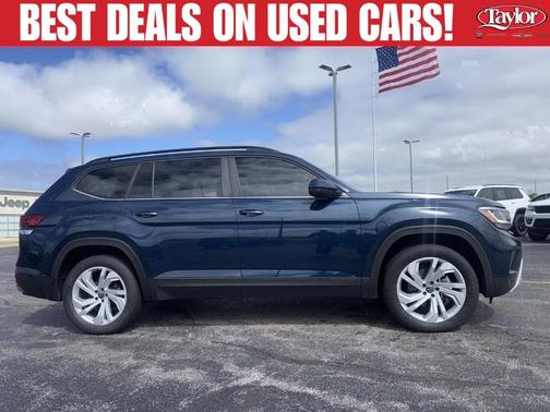 Tourmaline Blue Metallic 2023 Volkswagen Atlas 3.6L SE w/Technology