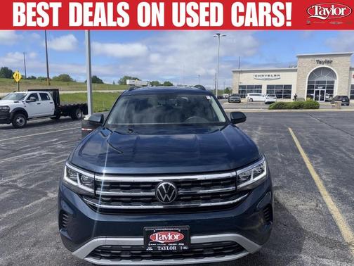 Tourmaline Blue Metallic 2023 Volkswagen Atlas 3.6L SE w/Technology