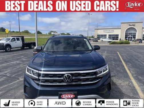Tourmaline Blue Metallic 2023 Volkswagen Atlas 3.6L SE w/Technology