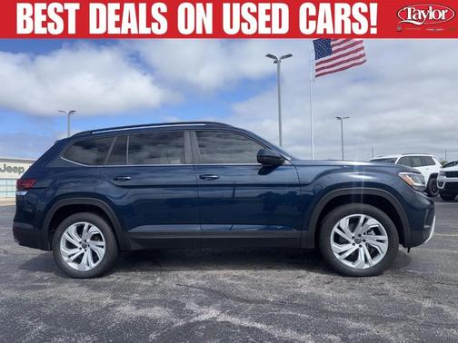 Tourmaline Blue Metallic 2023 Volkswagen Atlas 3.6L SE w/Technology