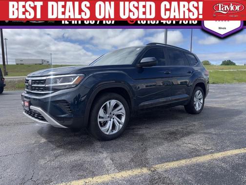 Tourmaline Blue Metallic 2023 Volkswagen Atlas 3.6L SE w/Technology