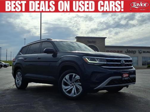 Tourmaline Blue Metallic 2023 Volkswagen Atlas 3.6L SE w/Technology