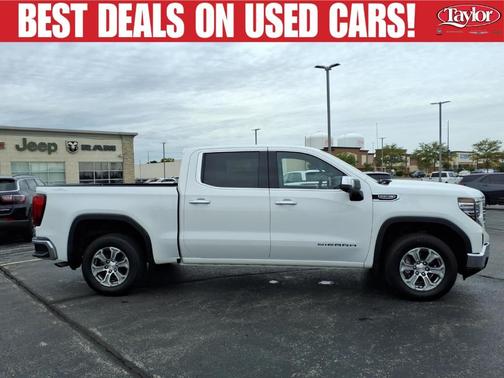 Summit White 2025 GMC Sierra 1500 SLT