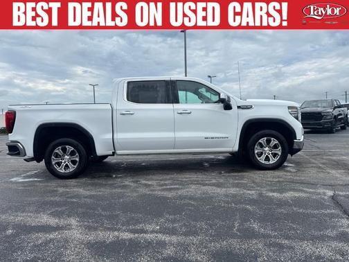 Summit White 2025 GMC Sierra 1500 SLT