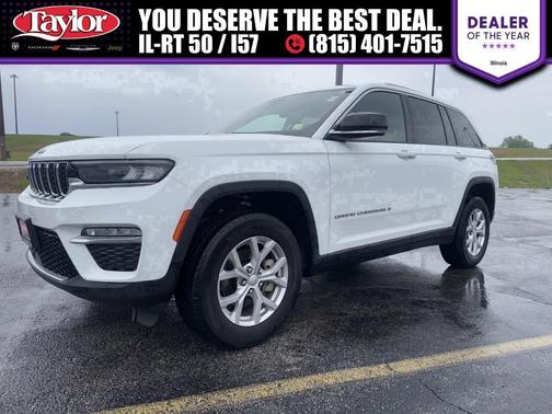 Bright White Clearcoat 2023 Jeep Grand Cherokee Limited
