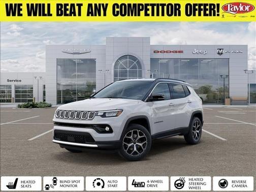 Bright White Clearcoat 2026 Jeep Compass Limited