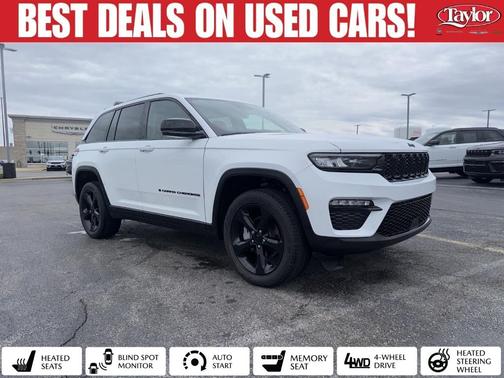 Bright White Clearcoat 2023 Jeep Grand Cherokee Limited