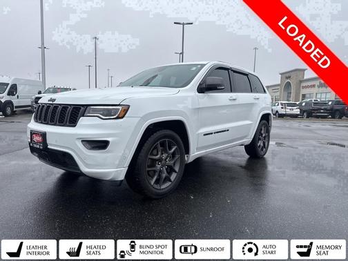 Bright White Clearcoat 2021 Jeep Grand Cherokee Limited