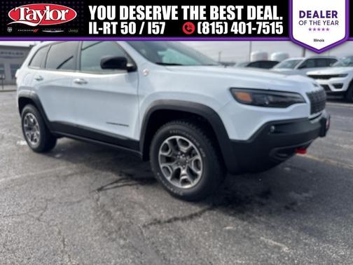 Bright White Clearcoat 2022 Jeep Cherokee Trailhawk