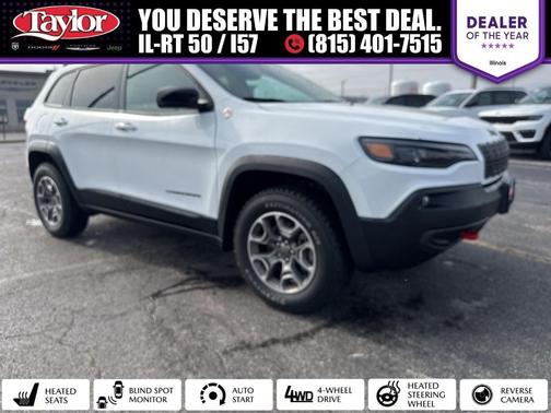 Bright White Clearcoat 2022 Jeep Cherokee Trailhawk