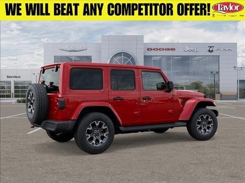 Firecracker Red Clearcoat 2025 Jeep Wrangler Sahara