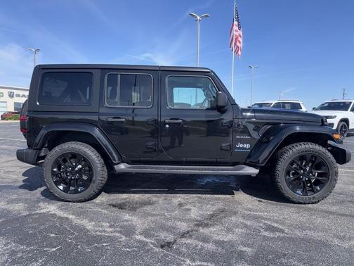 Black Clearcoat 2023 Jeep Wrangler 4xe Sahara