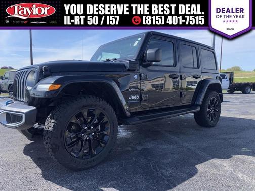 Black Clearcoat 2023 Jeep Wrangler 4xe Sahara