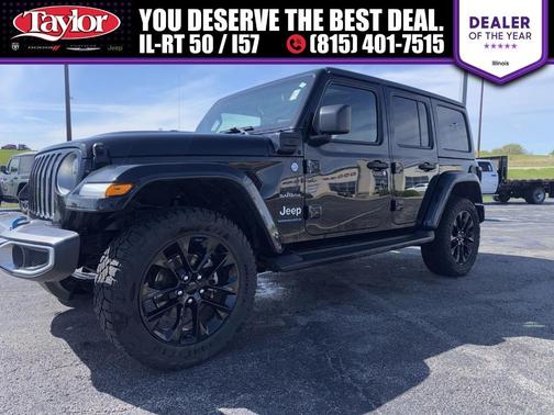 Black Clearcoat 2023 Jeep Wrangler 4xe Sahara