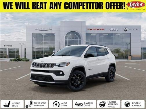 Bright White Clearcoat 2026 Jeep Compass Latitude