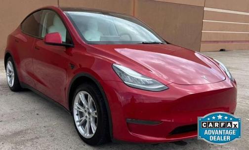 Red Multi-Coat 2021 Tesla Model Y Long Range Dual Motor All-Wheel Drive